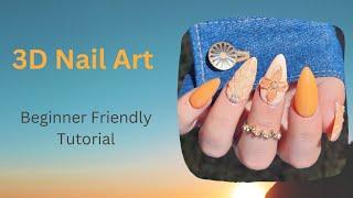  Trending 3D Nails / Beginner Friendly / Easy Nail Art / Flower & Seashells 