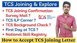 TCS Joining Letter| TCS Xplore - Joining Confirmation Survey Mail | TCS Joining Reschedule| TCS ILP