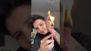 Kulak temizleme mumunu deniyorum - ear cleaning candle   #shorts #fypp  #kesfet