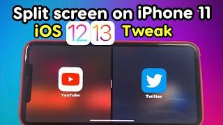 Split Screen on Any iPhone 6,7,8,X | iOS 12,13 | best Tweak for Multi-Tasking