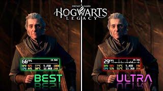 Hogwarts Legacy All graphics settings compared with Ascendio | Best settings