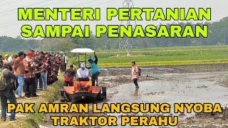 TIDAK SEPERTI TRAKTOR TANGAN - INI ADALAH TRAKTOR SAWAH TERBARU SEPERTI PERAHU UNTUK MENGOLAH SAWAH