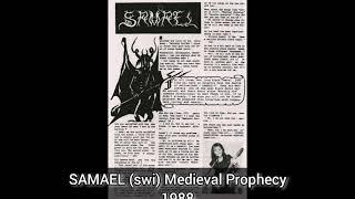 SAMAEL (swi) - Medieval Prophecy Demo 1988 -- interviews and old flayers