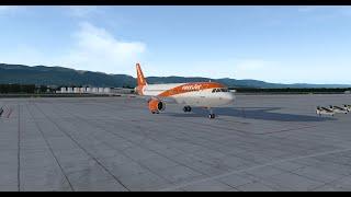 Geneva - Split | FlightFactor A320U easyJet | Vatsim