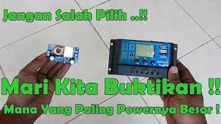 BUKTI TES NYATA EFISIENSI MODUL MPPT 5A VS PWM 10A UNTUK PANEL SURYA