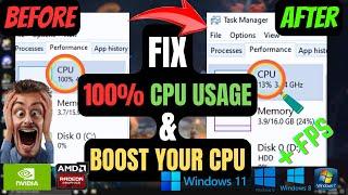 How to Fix 100% CPU/DISK Usage in Windows 11/10