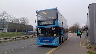 Top deck ride on Metrobus Scania N270UD OmniCity | 6975 (YP09 HWG) | Route 460