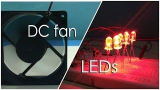 Light sensitive DC fan and LED lights using 555 timer PWM