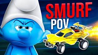 I Smurfed In CHAMP 2v2 To Show The Difference... ROCKET LEAGUE | #2