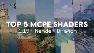 Top 5 Best Shaders For Minecraft Pe Render Dragon || 1.19 Render Dragon Shaders MINECRAFT PE