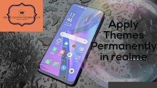 Apply third party theme permanently in realme| Third party theme permanent