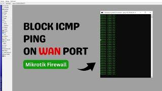 How To Block Icmp Ping On Mikrotik.