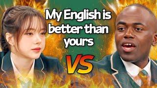 Almost Korean Jonathan vs American moon's English Skill Battle 