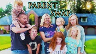 24 hours with NEW KIDS and EXCHANGE STUDENT! | Parent Swap with April and Davey!