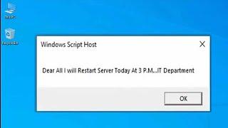 How To Send Message From Domain To all Users Using Script File In Group Policy Windows Server 2019