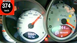 Extreme fast 2000HP Porsche 9ff 911 GT2 Turbo Acceleration 0-374 km/h