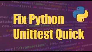 Quick Fix: Python Unittest not Discovering Tests