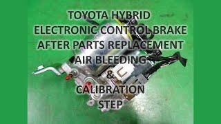 Toyota Hybrid bleeding step & Linear valve offset calibration by LAUNCH X431