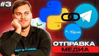 Отправка медиа (фото, файлы) | Chat Actions | Телеграм бот на Python с нуля на aiogram