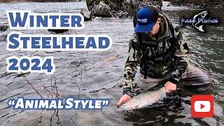 WINTER STEELHEAD 2024 - ANIMAL STYLE - KODY JOINS ME AGAIN FOR SOME OREGON STEELHEAD FISHING!