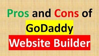 GoDaddy website builder review | pros and cons