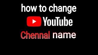 how to change youtube channel name in urdu | how to change youtube channel name in hindi