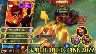 Valir Roam Build Tank | Valir Solo Tank Build | Valir Best Build 2022 - MLBB