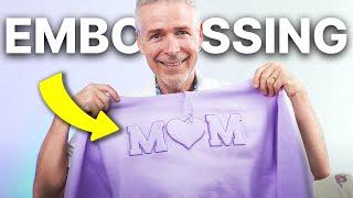 How to Emboss a Sweater for Machine Embroidery (EASY WAY)