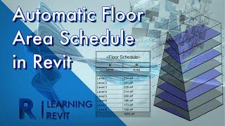 How to Create a Floor Area Schedule in Revit | Tutorial for Revit Beginners