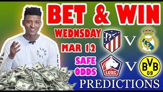 Football Prediction Today 12-03-2025 |  Betting tips Today | Mig predictions | Safe Investments