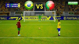 eFootball 2022 | Brazil Vs Portugal | Penalty Shootout | Ronaldo vs Neymar | Gameplay PC