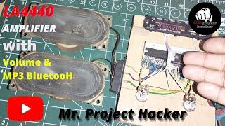 Bluetooth amplifier || LA4440 amplifier circuit ||