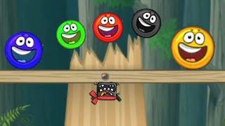 Red Ball 4- Five Colors Balls Five Levels in Forest 21-25 with Boss Robo