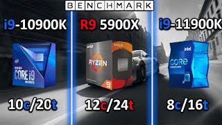 Intel i9-10900k vs Ryzen 5900X vs i9-11900K / Test in 8 Games / Which is the BEST?