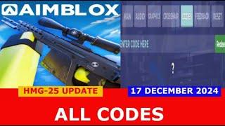 *ALL CODES* [HMG-25] AIMBLOX ROBLOX | DECEMBER 16, 2024