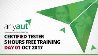 AnyAUT Certified Tester 5 Hours Free Training Day 01 Oct 2017   -  iTeLearn