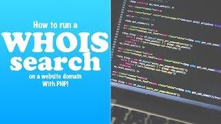 WhoIs Lookup on a website domain with PHP (Mac/Linux)