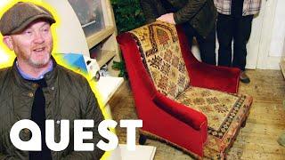 Drew Gets Excited About This £500 Antique Armchair Hidden Away In A Castle | Salvage Hunters