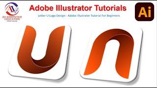 Letter U Logo Design   Adobe illustrator Tutorial For Beginners