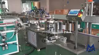 Automatic Glue Bottle Filling Capping and Labeling Machine Production Line