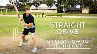 Straight drive | Technique | Cricket How-To | Steve Smith Cricket Academy