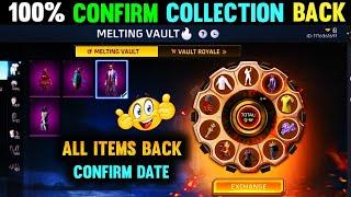 Melting Vault Event Se Collection Back Kaise Kare | How To Return Melting Vault Items In Free Fire