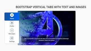 Bootstrap 5 Vertical Tabs | How to create tabs using HTML, CSS, and JavaScript