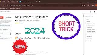 APIs Explorer: Qwik Start || 2024 || #GSP277 #qwiklabsarcade2024 #arcadegooglecloud #shorttrick