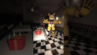 FREDBEAR CAME BACK FOR MORE ANKLE BREAKING! #shorts #fnaf