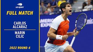 Carlos Alcaraz vs. Marin Cilic Full Match | 2022 US Open Round 4