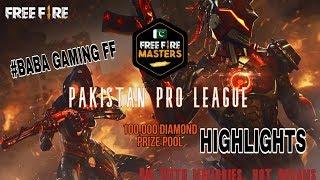 PAKISTAN PRO LEAGUE FREEFIRE MASTERS GROUP 5 HIGHLIGHTS TOURNAMENT BY SPIDERGUNZ PRIZE:100000