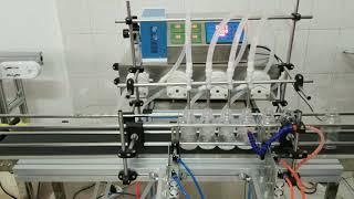 Sinparto fully automatic milk filling line with 4L peristaltic pump model water filling machine