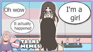 TRANS memes to brighten your eepy day :3 ️‍️ Trans Wolf Witch  VTuber React  r/traaa2
