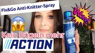 ICH TESTE das Fix and Go vom Action |Antifaltenspray für 2,69€ |Kein Bügeln mehr |AntiKnitterSpray